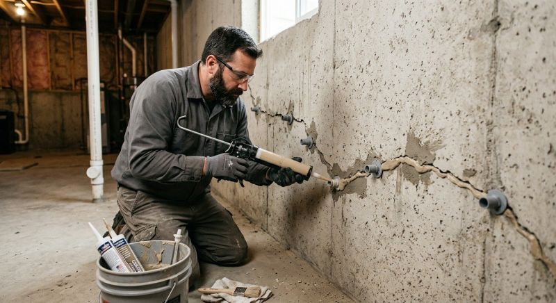 Basement Crack Repair in Mount Vernon, WA