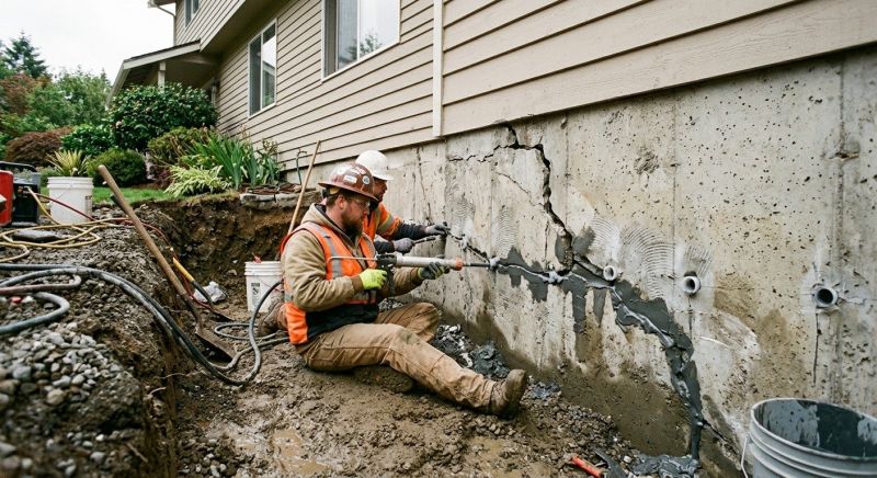 Basement Crack Repair in Mount Vernon, WA
