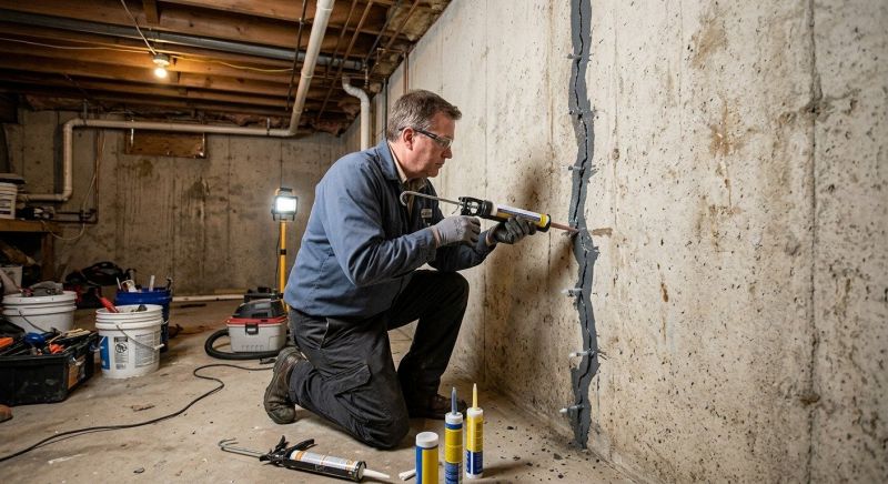 Basement Crack Repair in Mount Vernon, WA