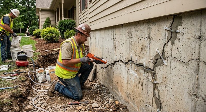 Cracked Foundation Repair in Burlington, WA
