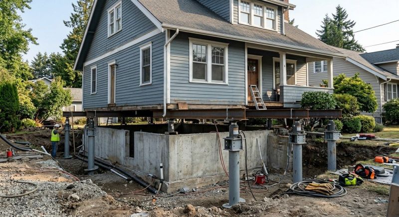 Foundation Raising in Coupeville, WA