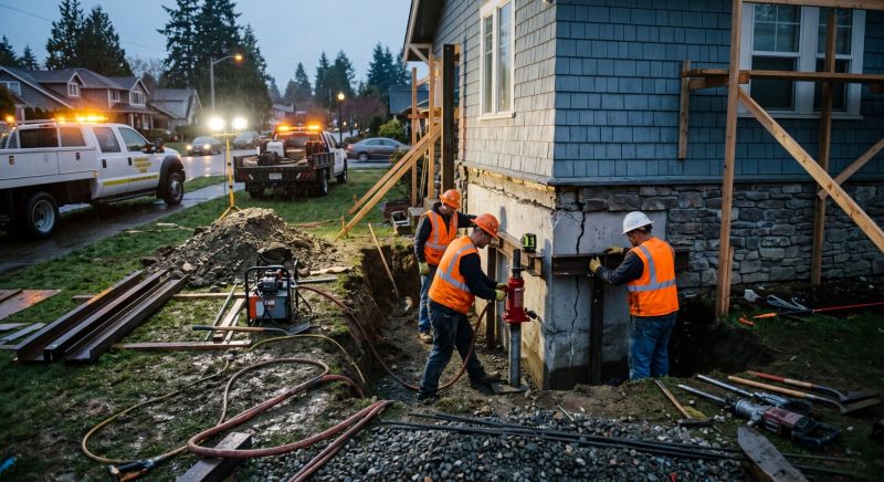 Foundation Stabilizing in Coupeville, WA