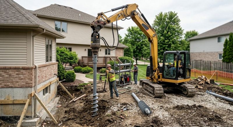 Helical Pile Installation in Mount Vernon, WA