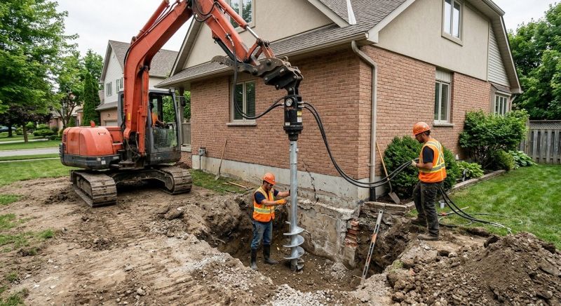 Helical Pile Installation in Mount Vernon, WA