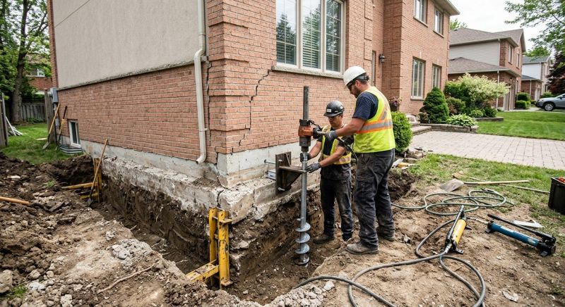 Sinking Foundation Repair in Anacortes, WA