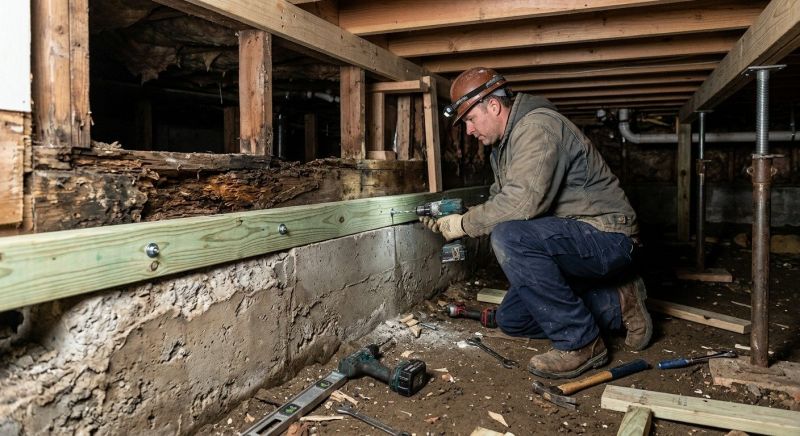 Sinking Foundation Repair in Stanwood, WA